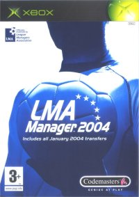 LMA Manager 2004 PAL Xbox  box art